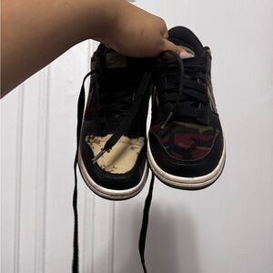 Nike camo dunks.